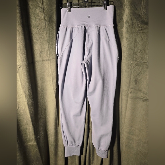 Athleta Light Blue High-Waist Jogger Pants - Picture 2 of 2